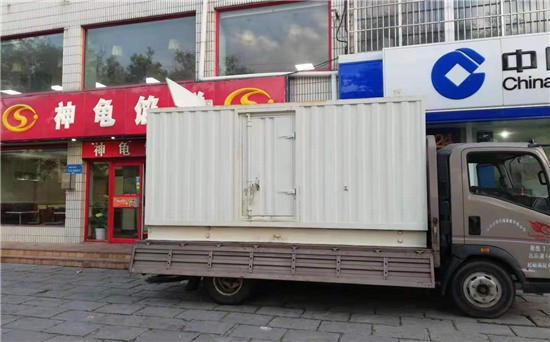阳江镇出租发电机施工案例